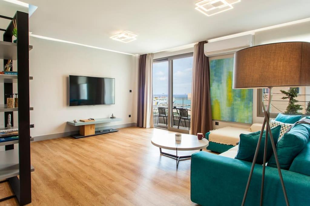 Minimal Loft Art With Sea View Over Heraklion Harbour Heraklion (Crete) Exterior foto